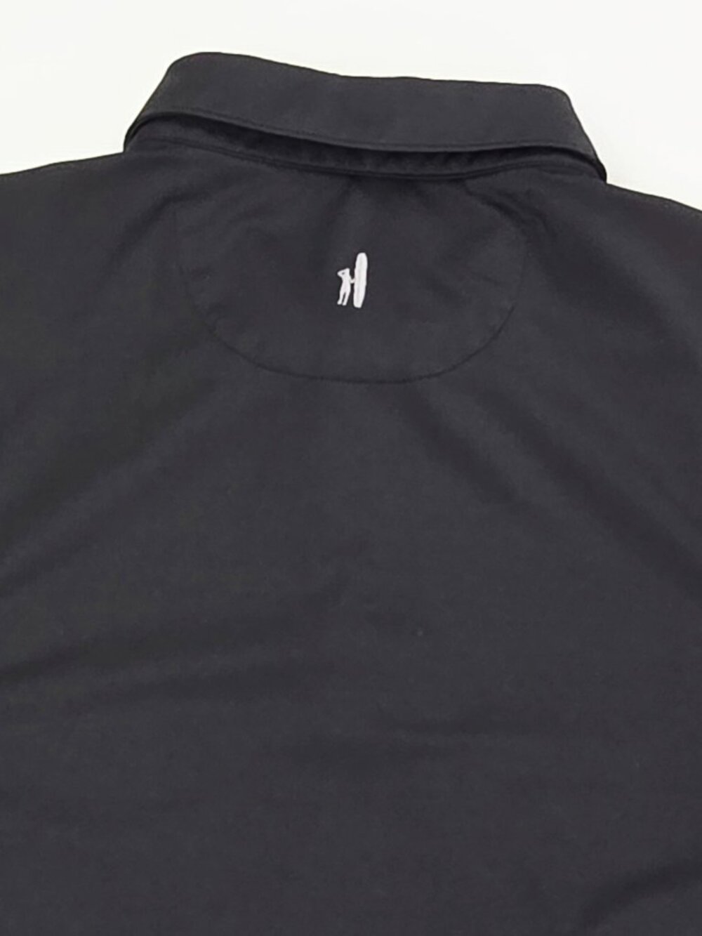Johnnie O Embroidered Neck Logo Men Size Large Black Short Sleeve Polyester Polo - Picture 5 of 10